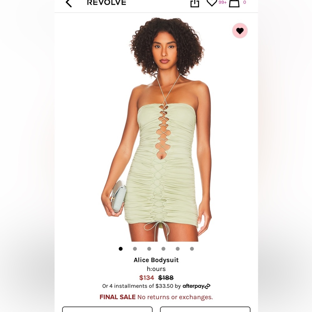 Revolve green bodysuit